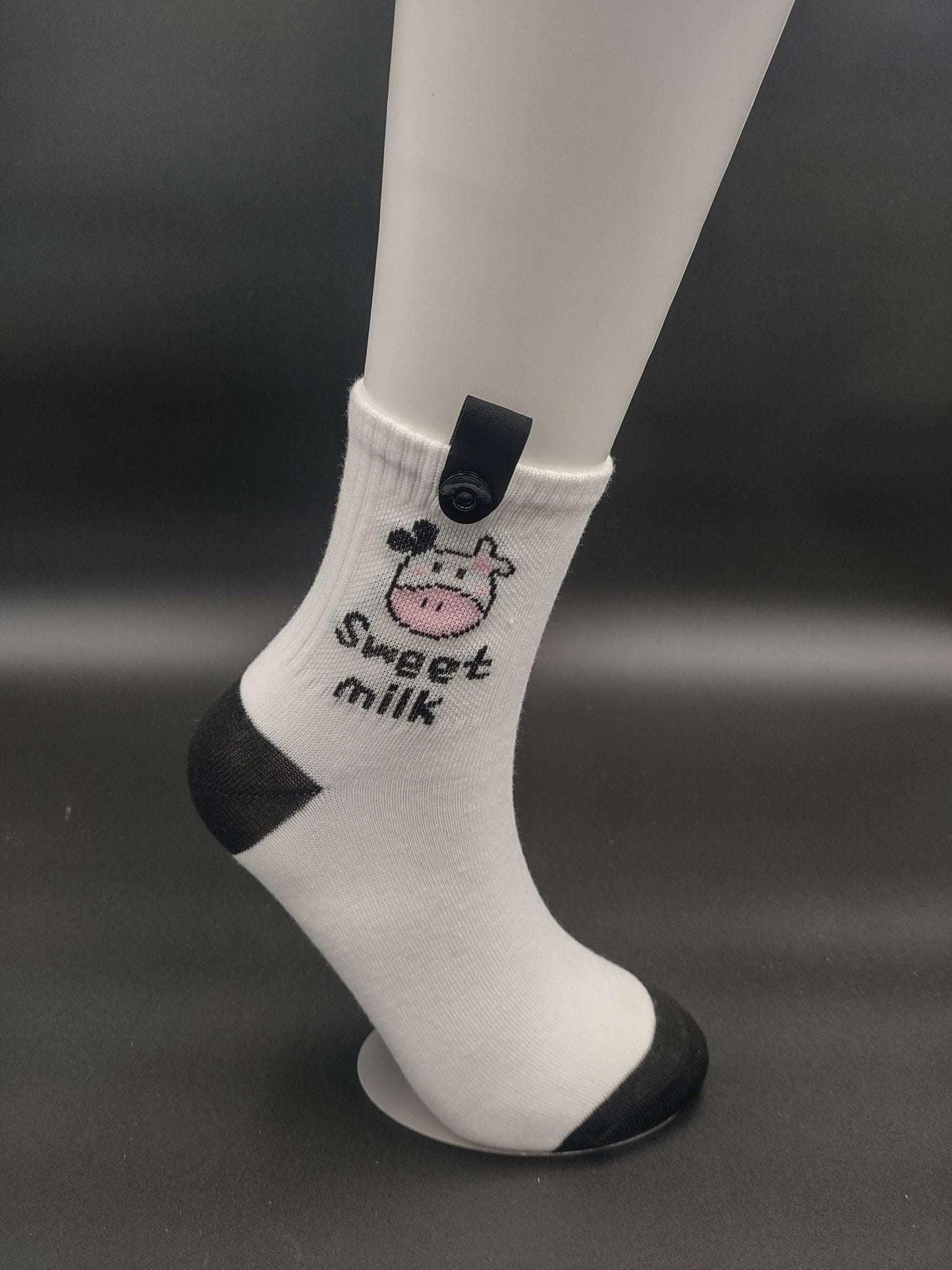 Zurich Sweet Milk Novelty Socks – Magnetic Lock and Loop Design - Le Loxx