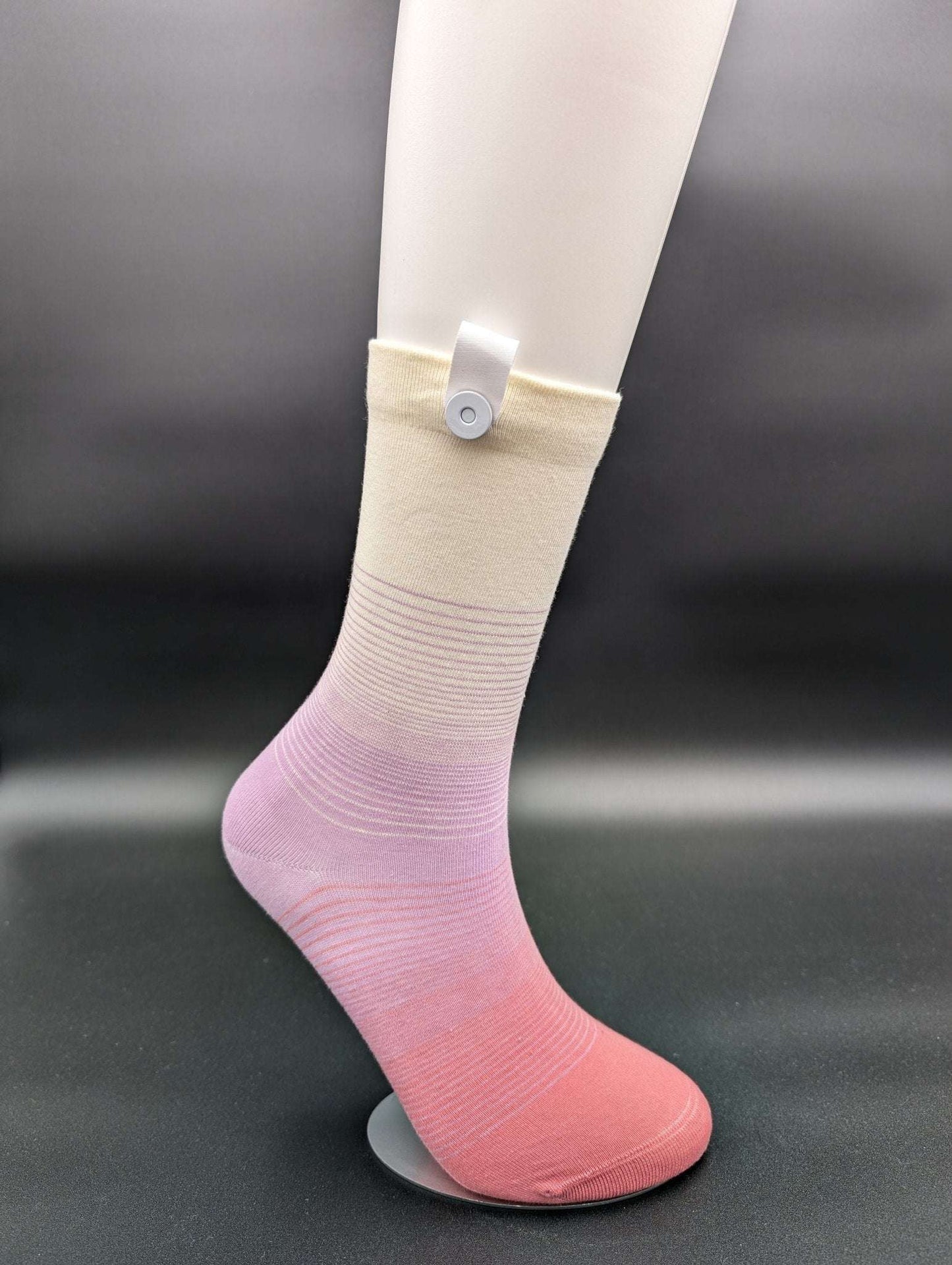 Corona Del Mar Pink Crew socks - Le Loxx