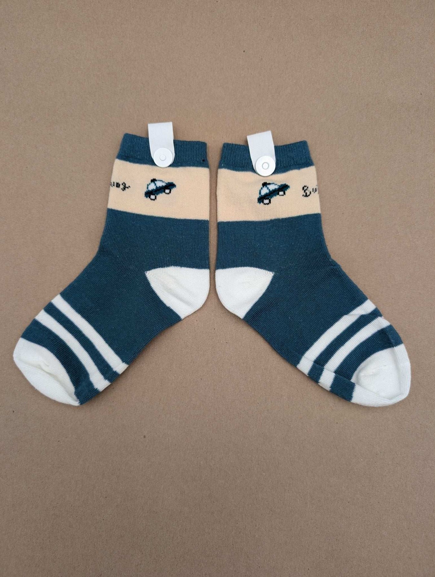 Benja Blue Car kids socks - Le Loxx