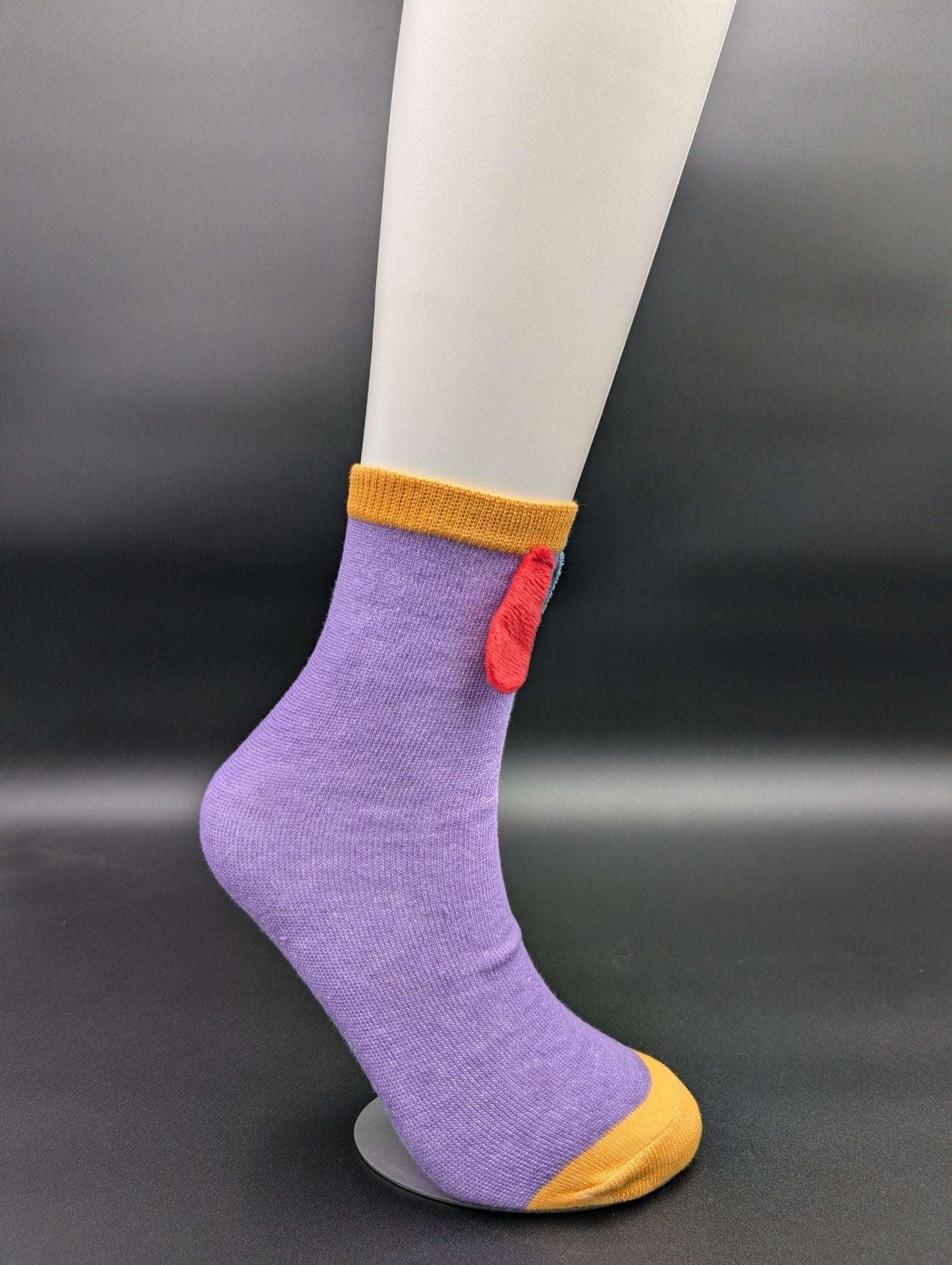 Billy Purple high ankle socks - Le Loxx