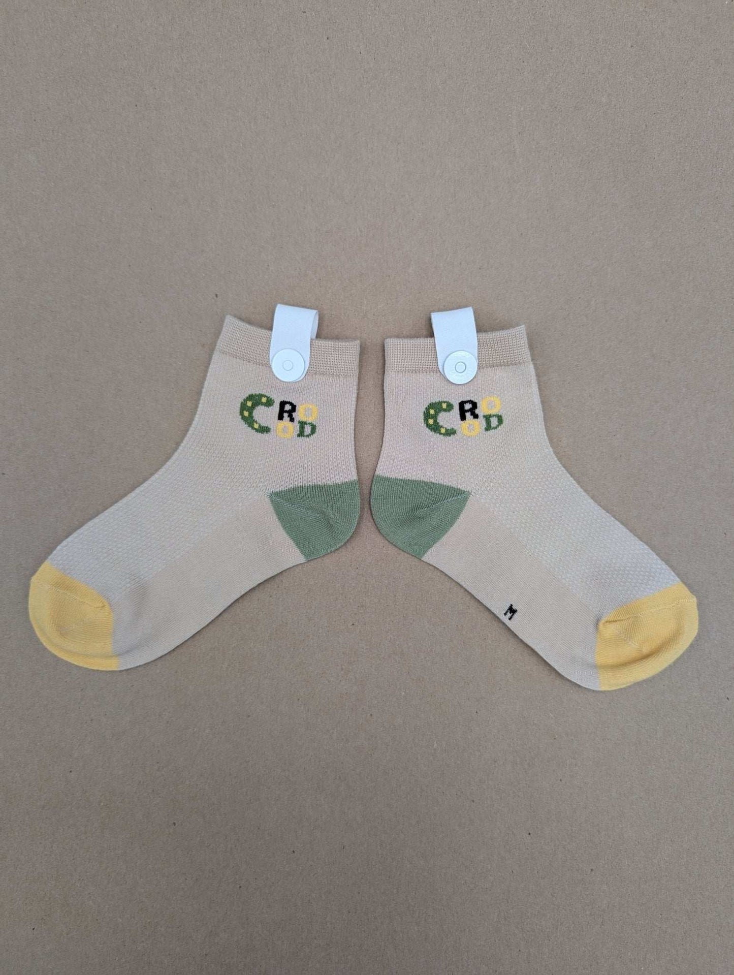 Fos Beige kids socks - Le Loxx