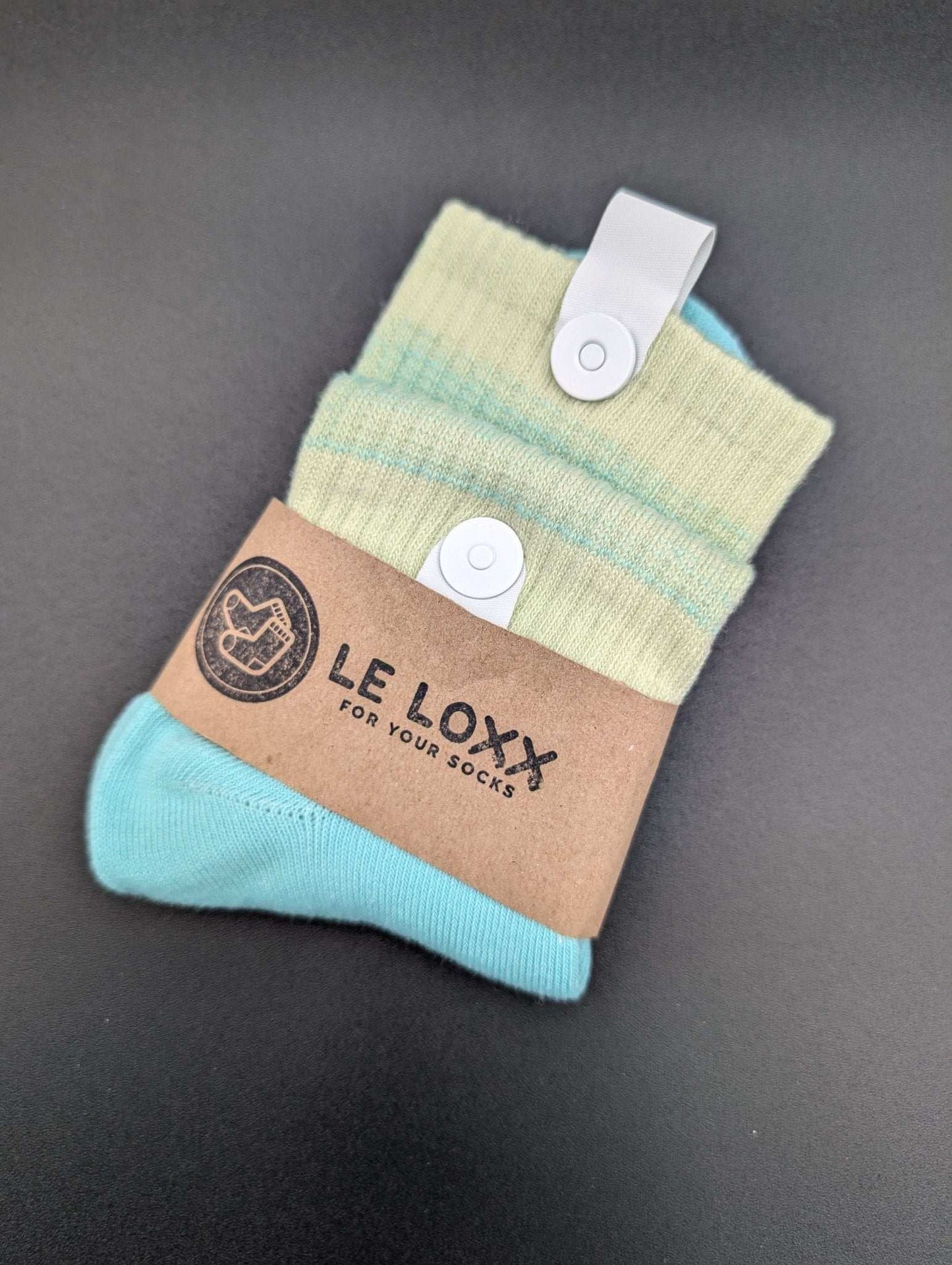 Aspen Turquoise high ankle socks - Le Loxx