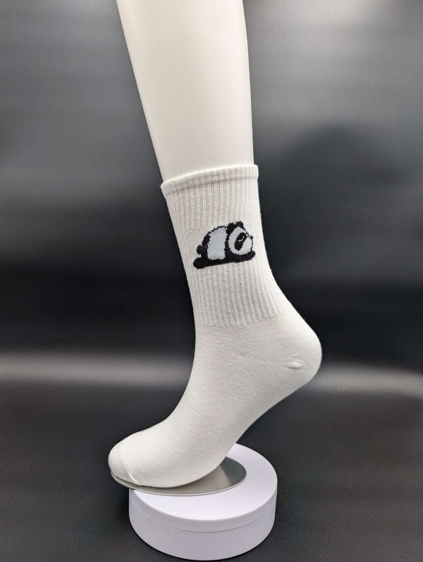 Honolulu Panda Crew Socks – Magnetic Lock and Loop Design - Le Loxx