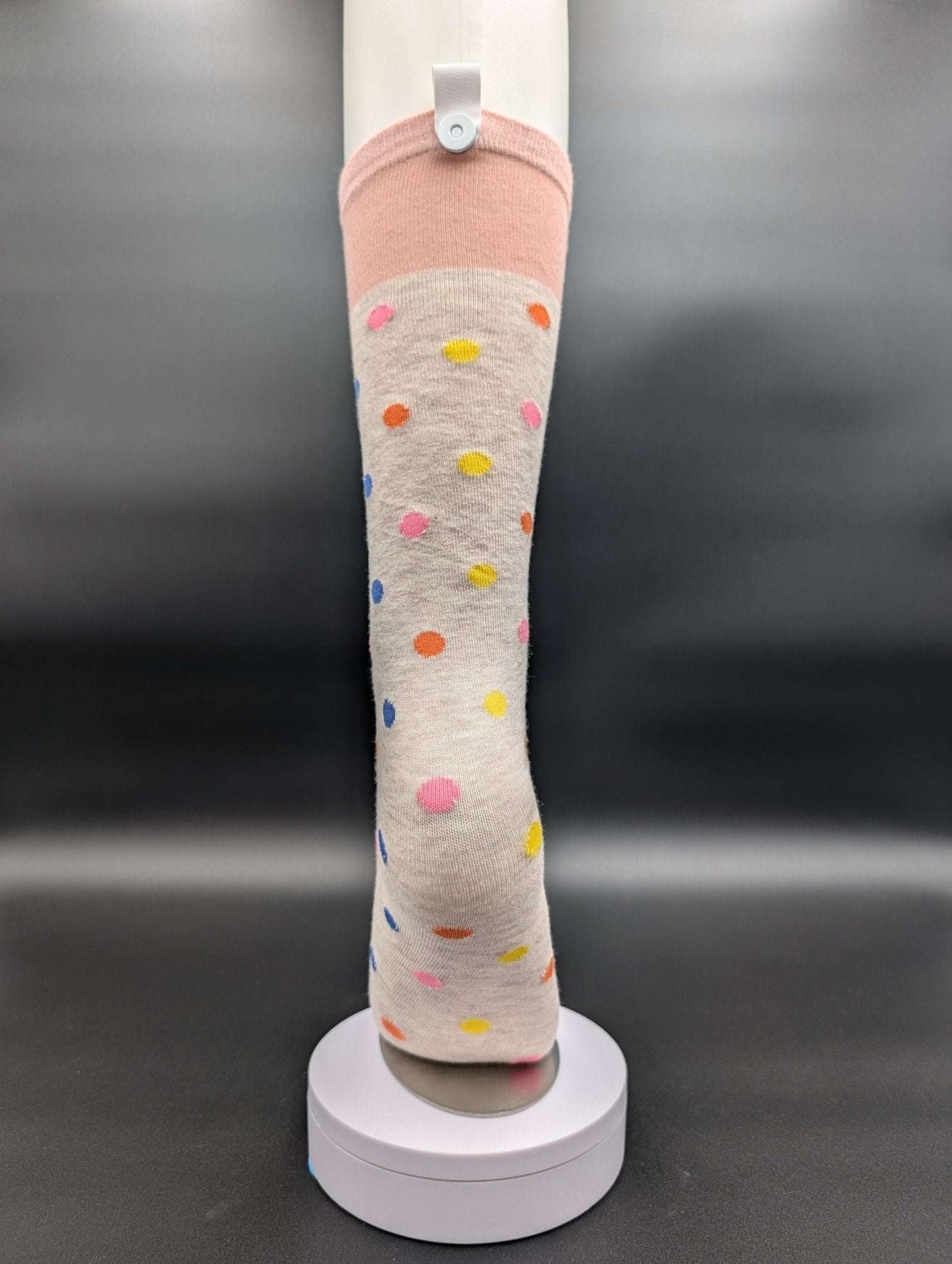 Sichuan Polka Dot Knee High Kids Socks – Magnetic Lock and Loop Design - Le Loxx