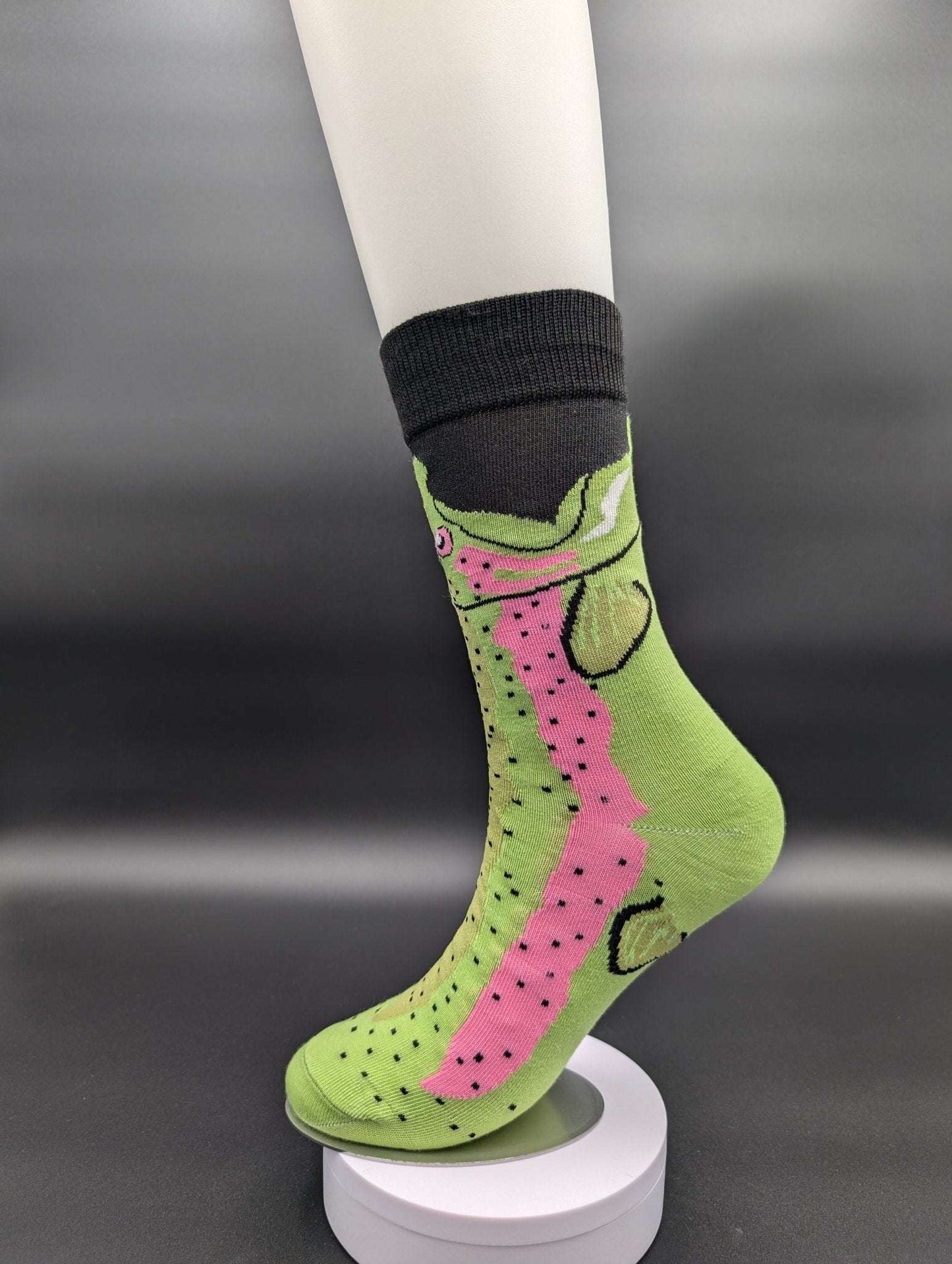 San Francisco Fishy Novelty Crew Socks – Magnetic Lock and Loop Design - Le Loxx