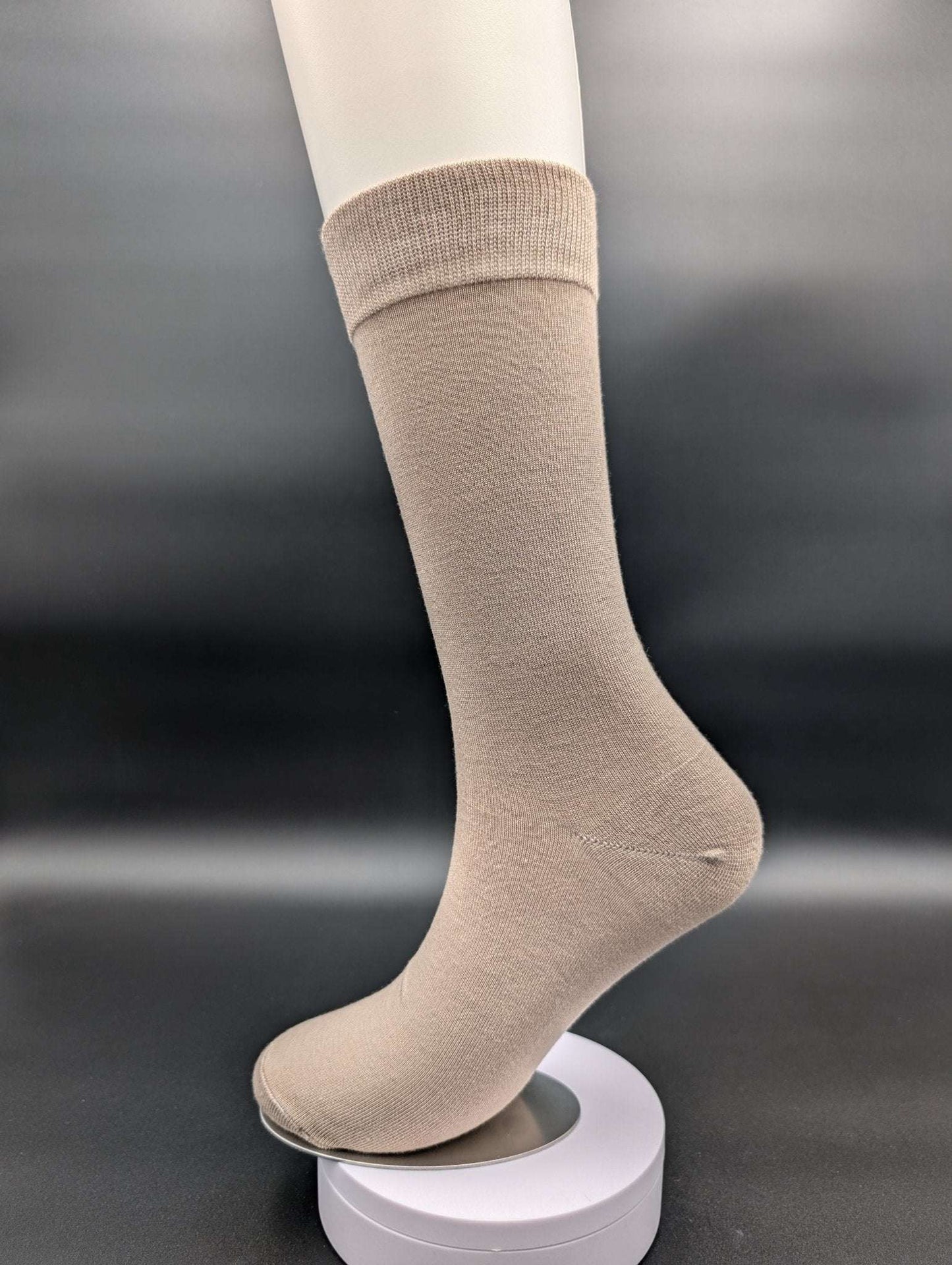 Greenland Light Truffle Boardroom Socks – Magnetic Lock and Loop Design - Le Loxx