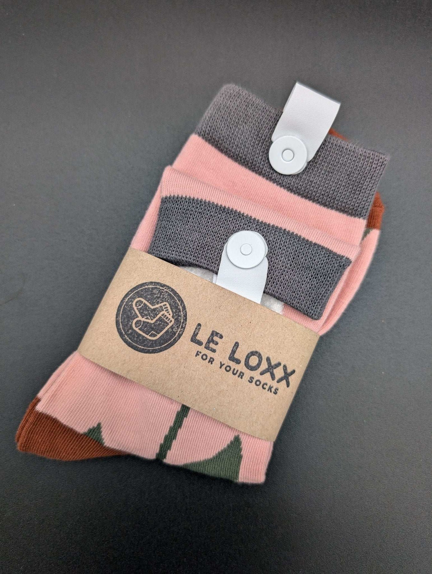 Vienna Flower Ankle Socks – Magnetic Lock and Loop Design - Le Loxx