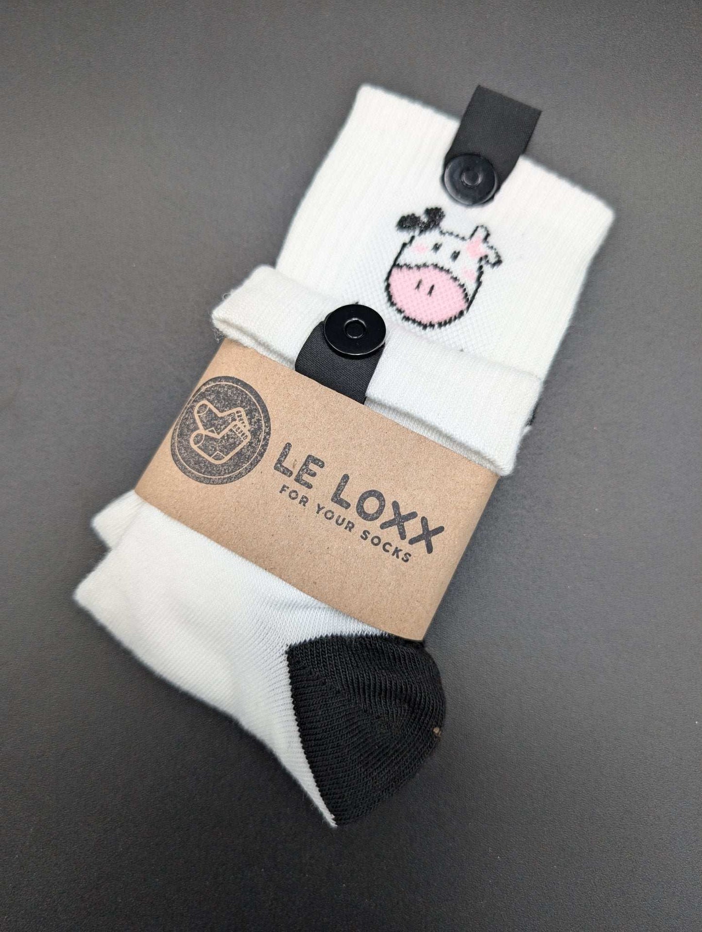 Zurich Sweet Milk Novelty Socks – Magnetic Lock and Loop Design - Le Loxx