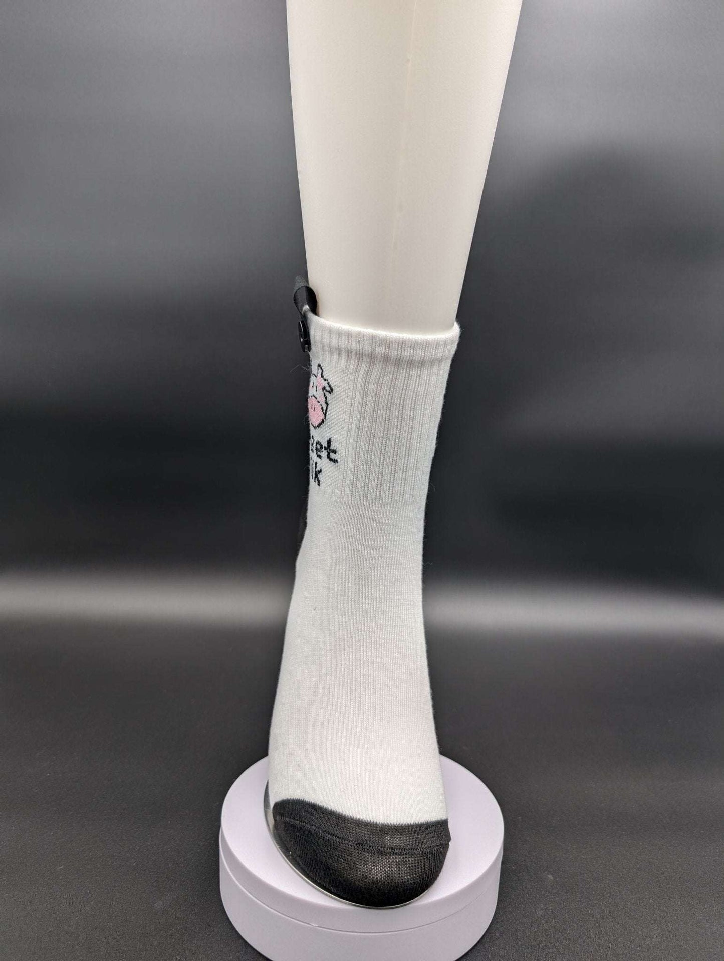 Zurich Sweet Milk Novelty Socks – Magnetic Lock and Loop Design - Le Loxx