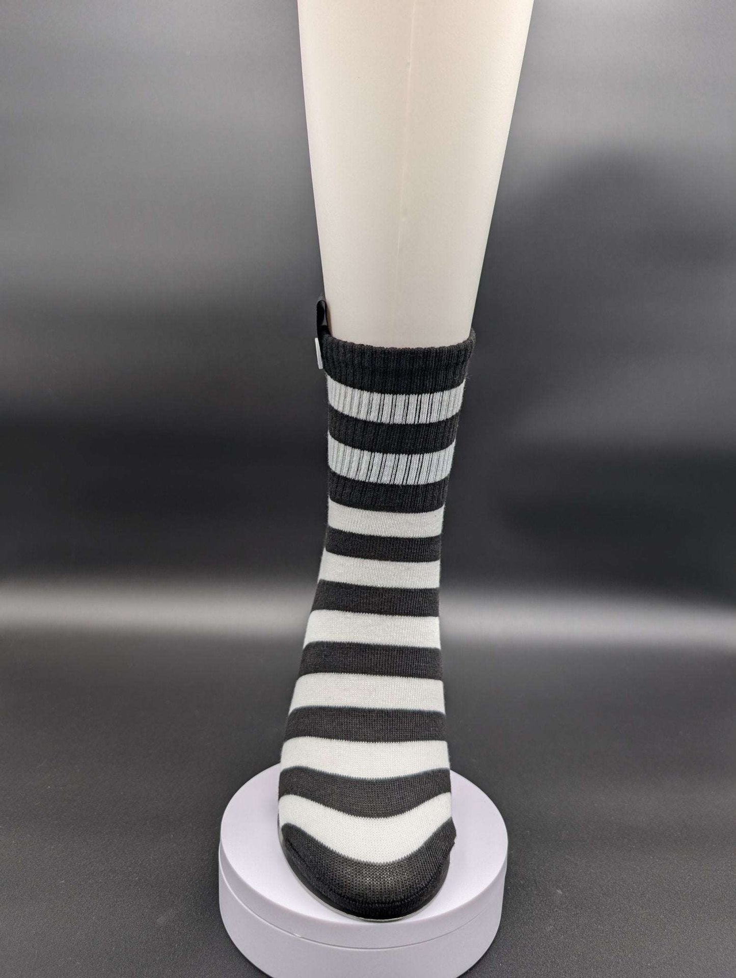 Zurich Striped Novelty Socks – Magnetic Lock and Loop Design - Le Loxx