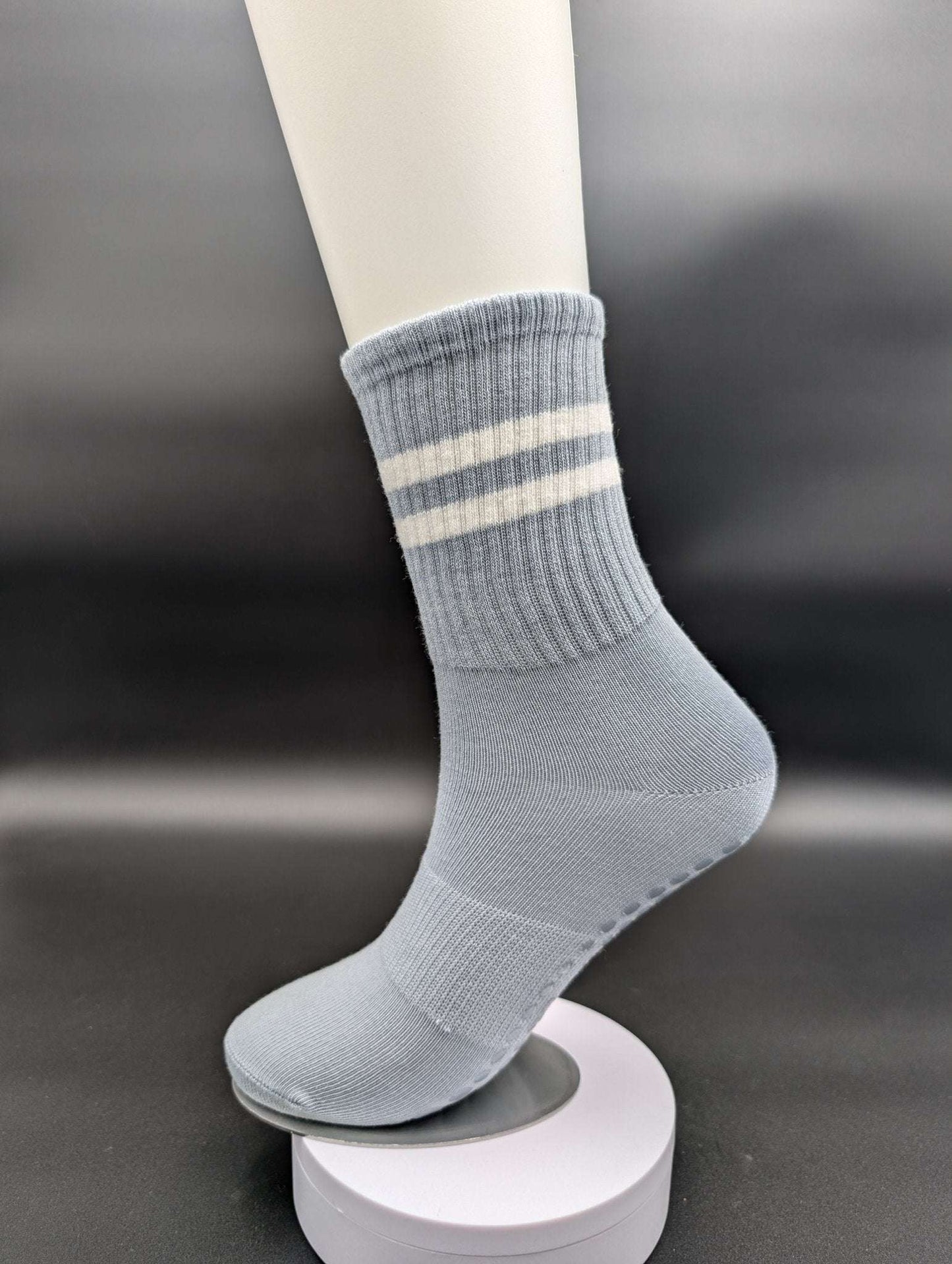 Sydney Blue Pilates Socks – Magnetic Lock and Loop Design - Le Loxx