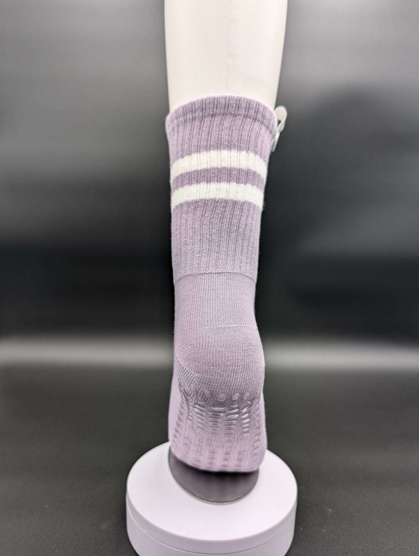 Sydney Purple Pilates Socks – Magnetic Lock and Loop Design - Le Loxx