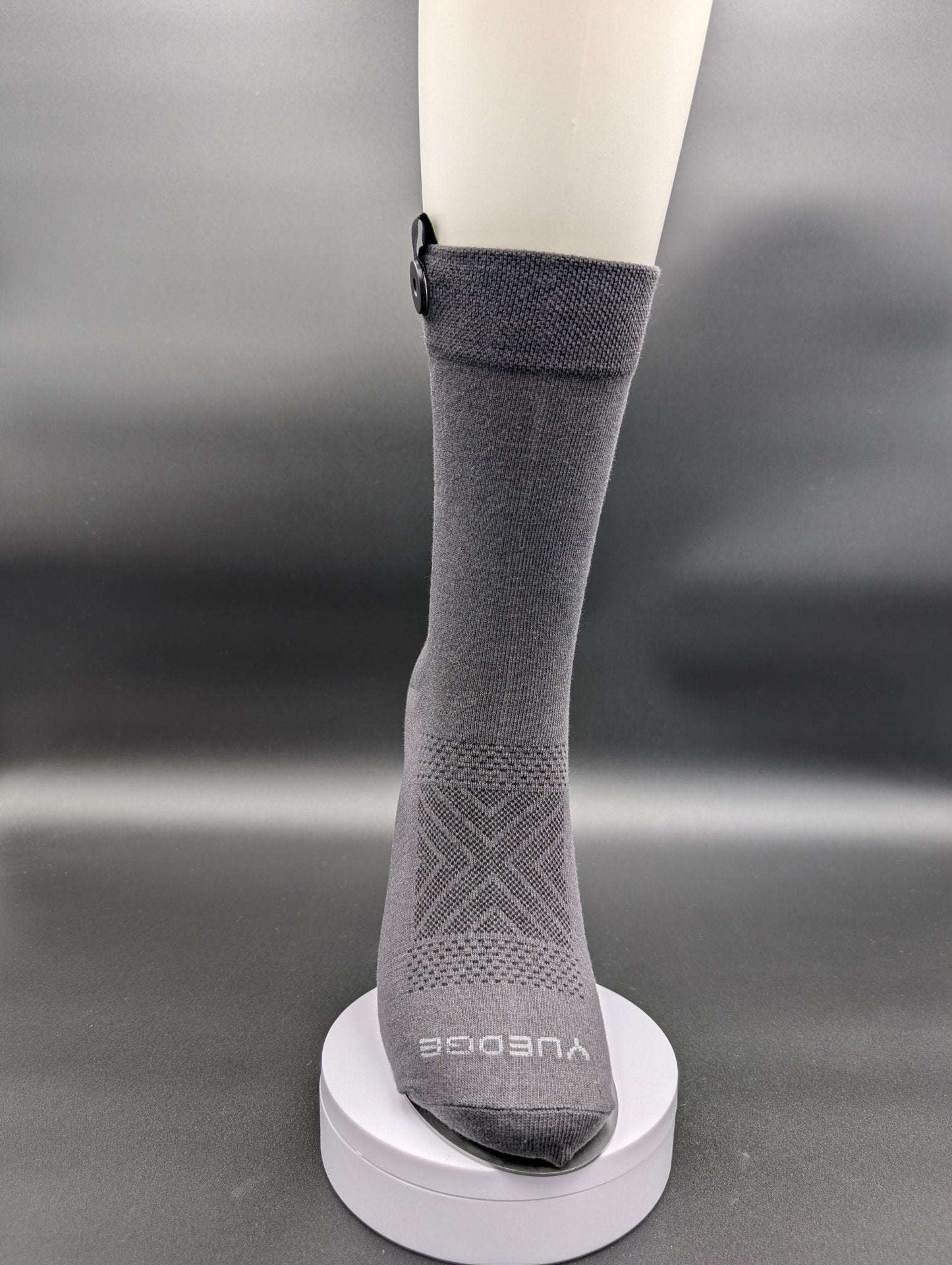 Toronto Grey Business Socks – Magnetic Lock and Loop Design - Le Loxx