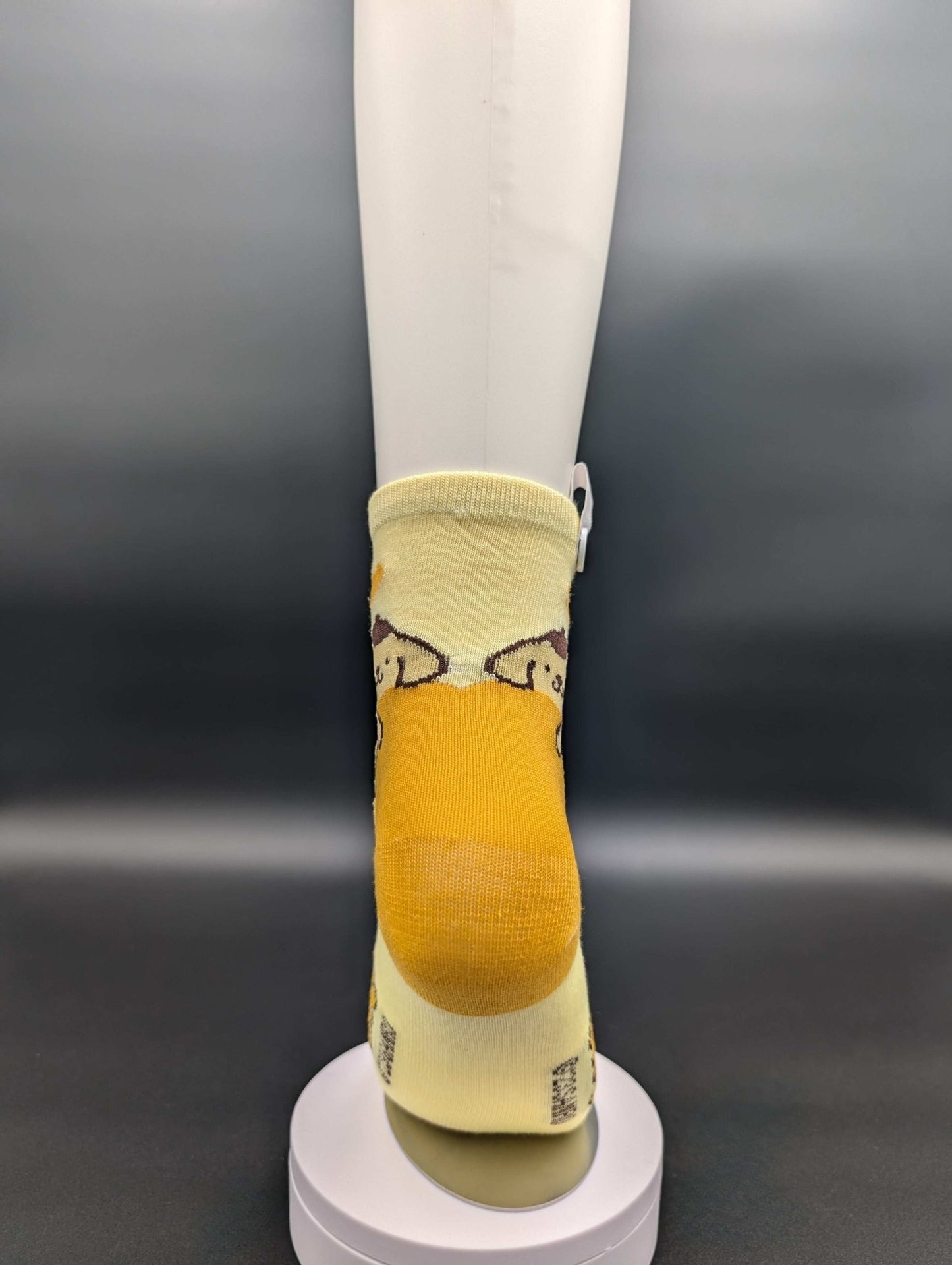 Princess Yellow Ankle Socks – Magnetic Lock and Loop Design - Le Loxx