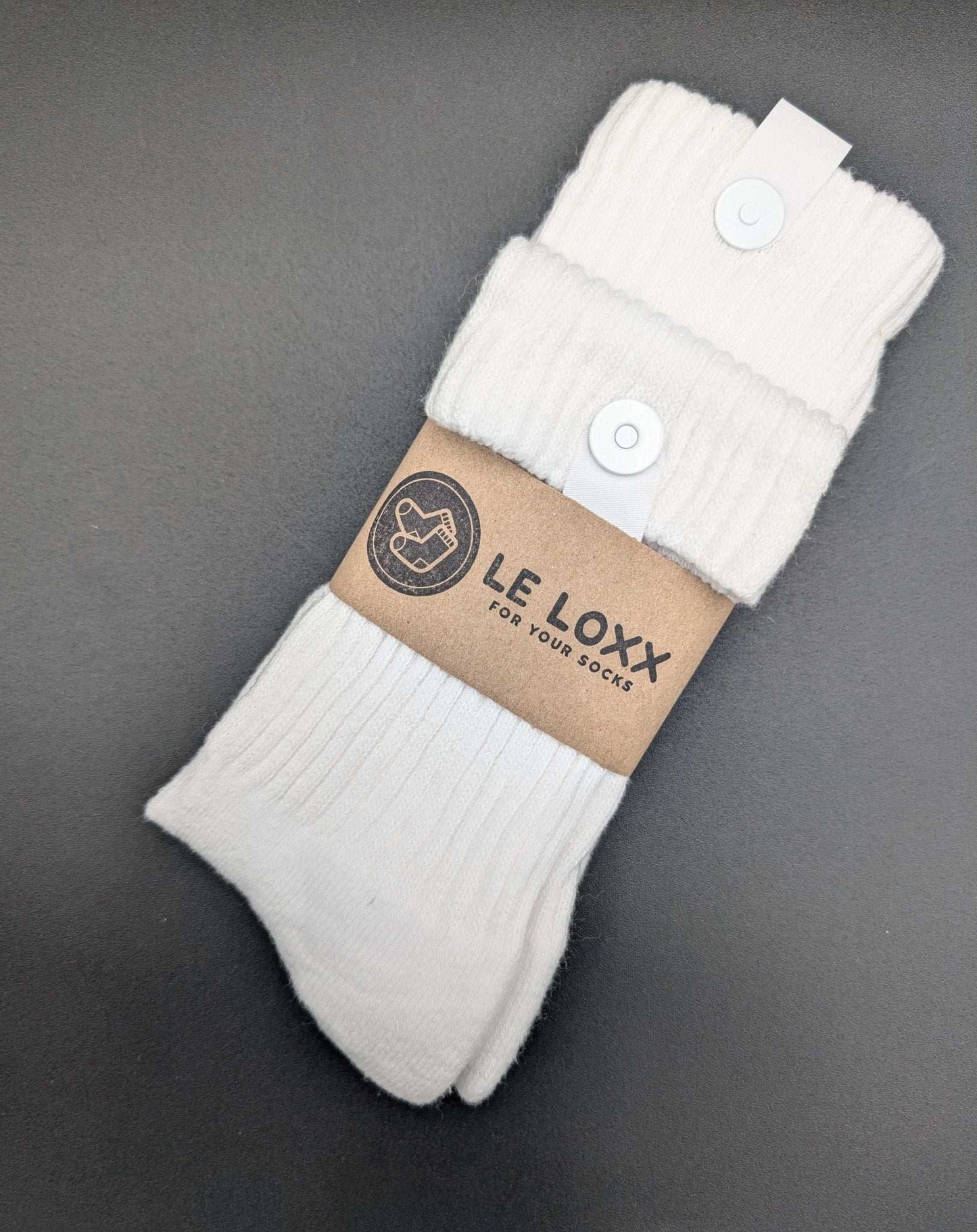 California Everyday Crew Socks (4 pairs) – Classic White for Work & Casual - Le Loxx