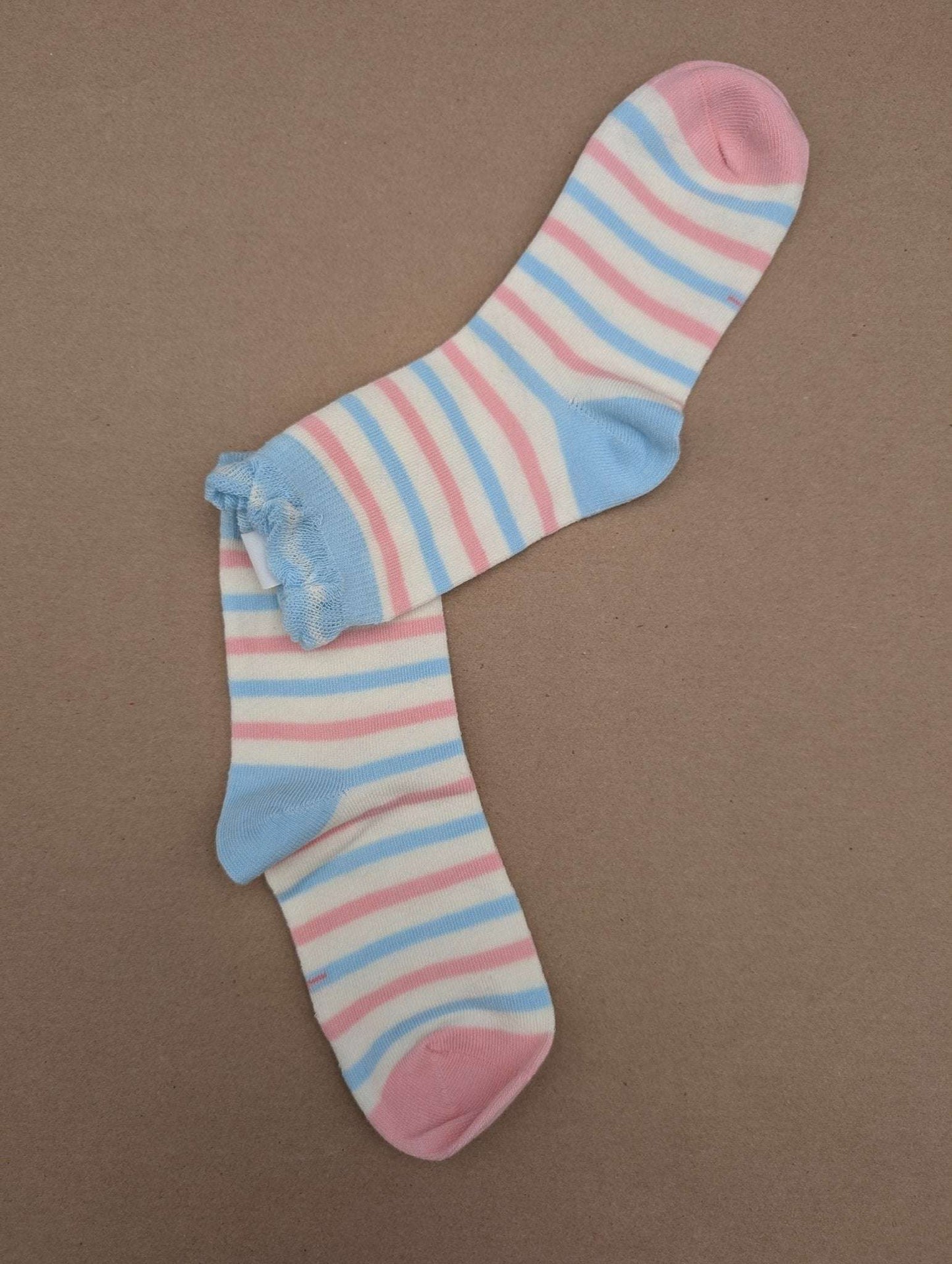 Lune Stripes Kids Socks – Magnetic Lock and Loop Design - Le Loxx