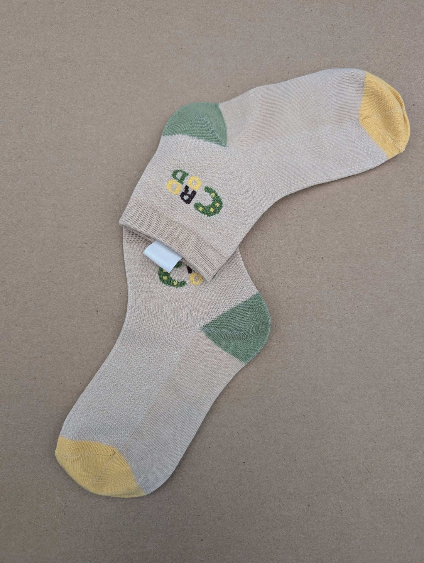 Fos Beige kids socks - Le Loxx