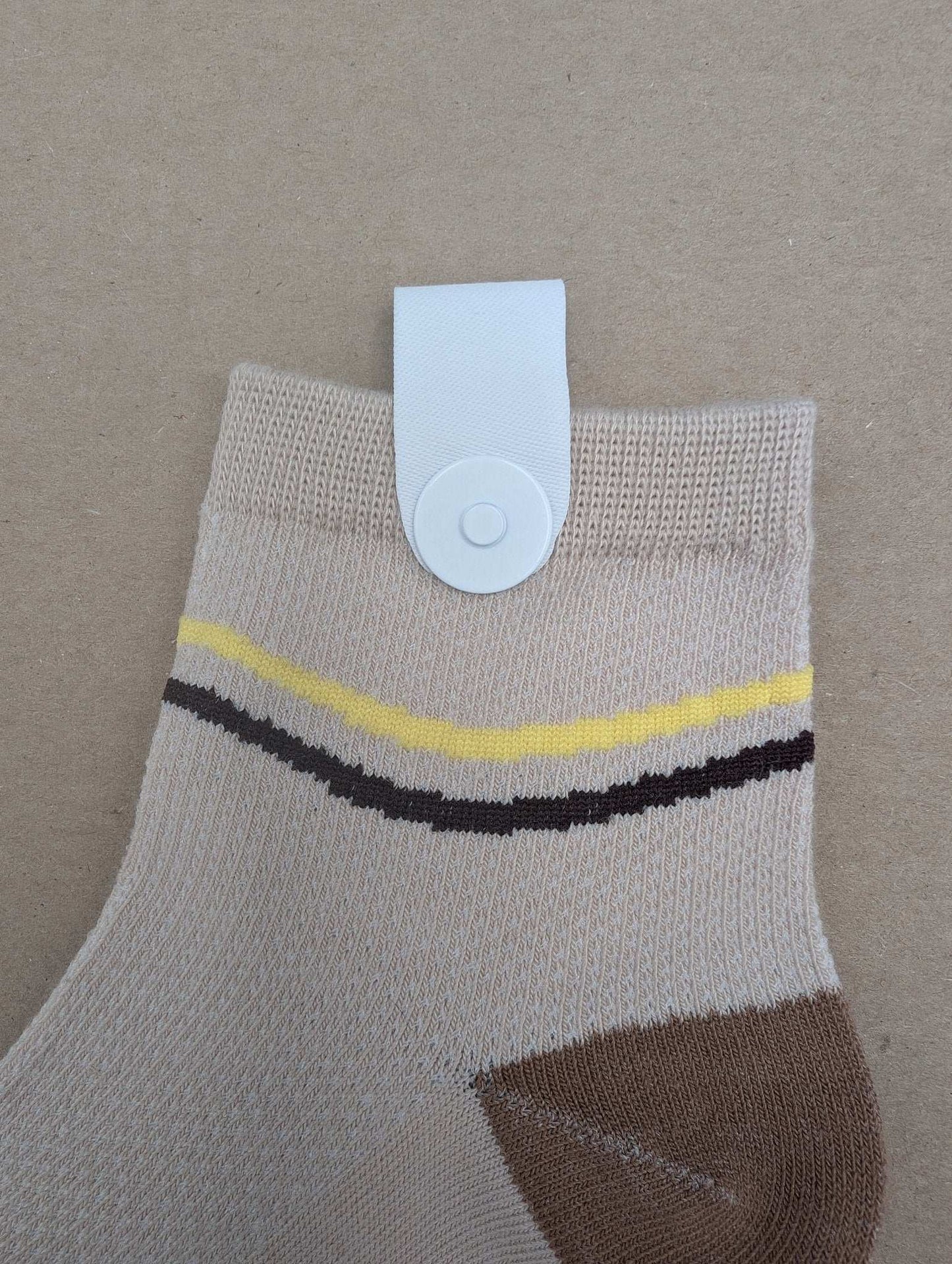 Fos Light Brown kids socks - Le Loxx