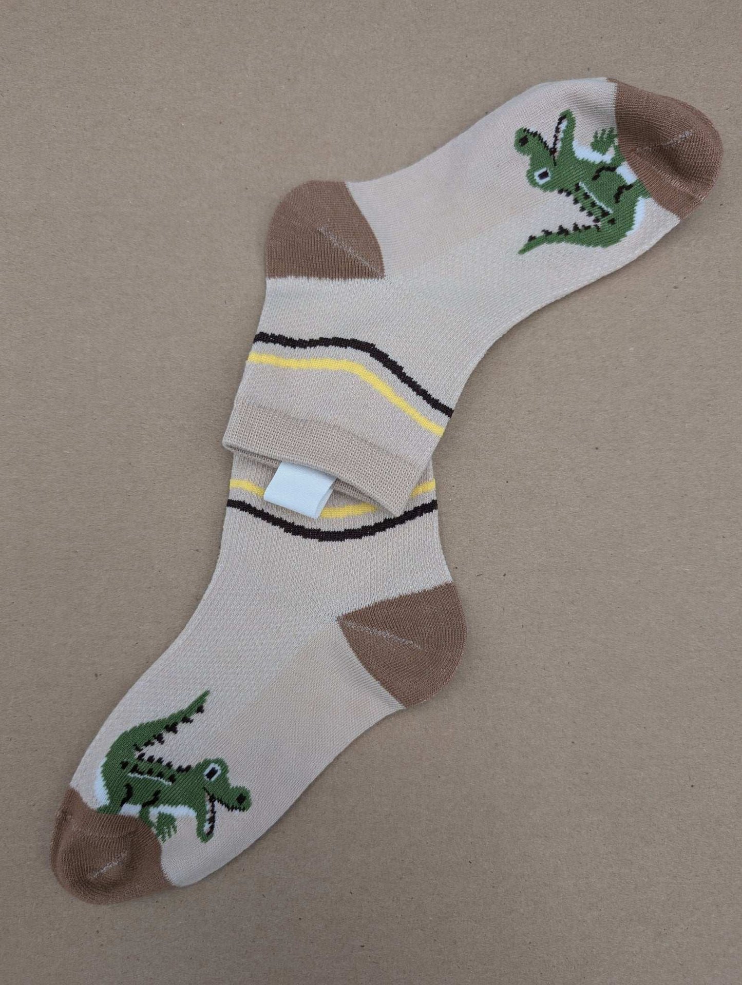 Fos Light Brown kids socks - Le Loxx
