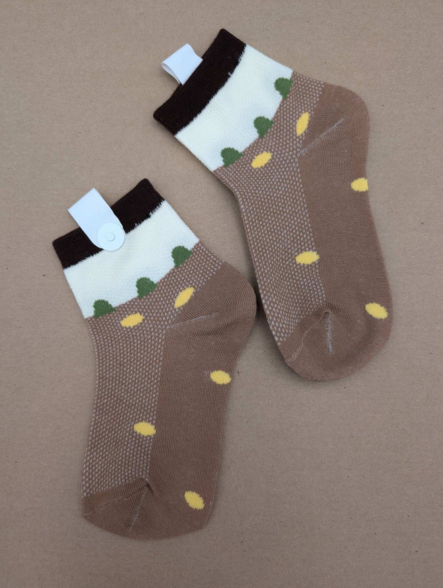 Fos Brown kids socks - Le Loxx