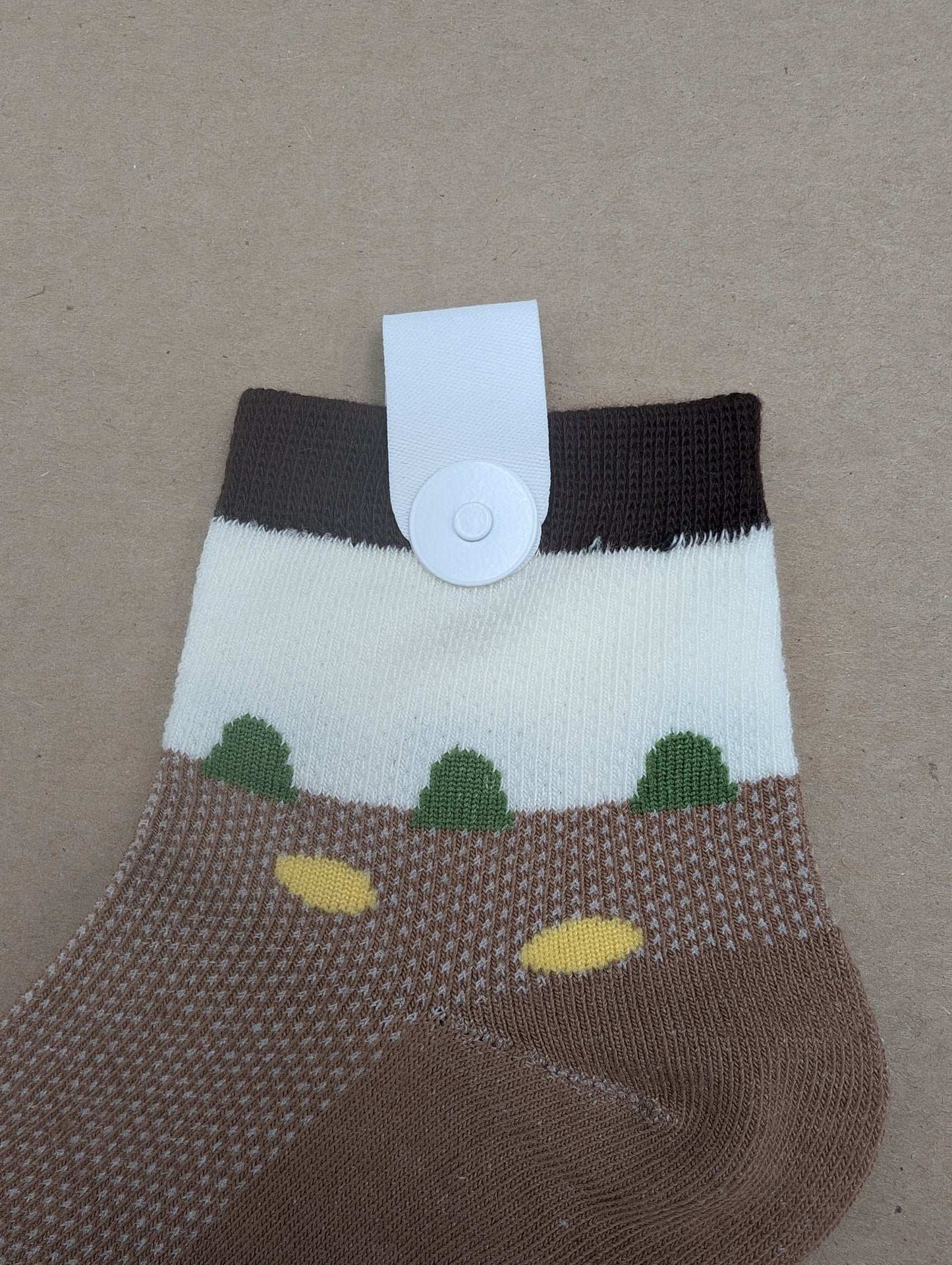 Fos Brown kids socks - Le Loxx