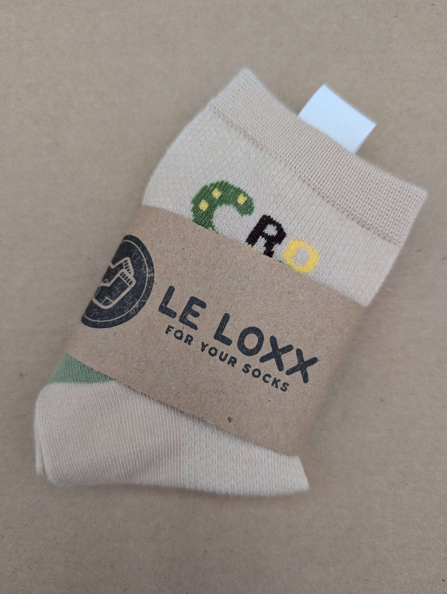 Fos Beige kids socks - Le Loxx