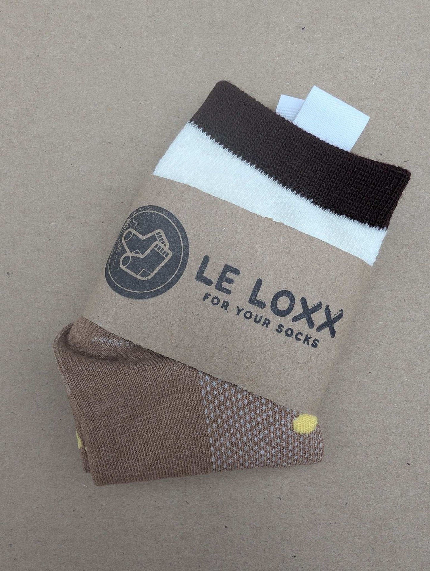 Fos Brown kids socks - Le Loxx