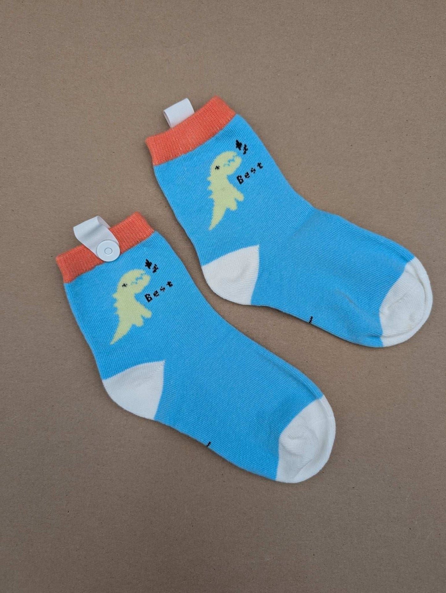 Benja Blue Dino Kids Socks - Le Loxx