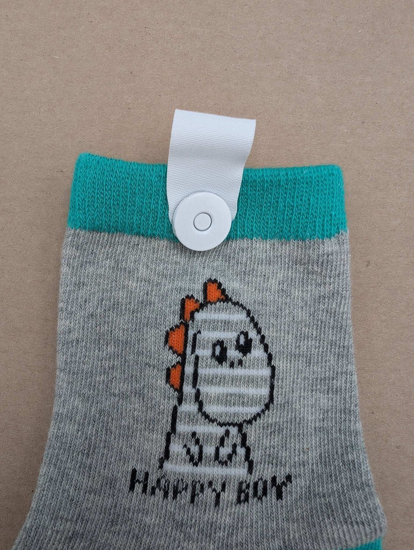 Benja Grey Dino Kids Socks - Le Loxx