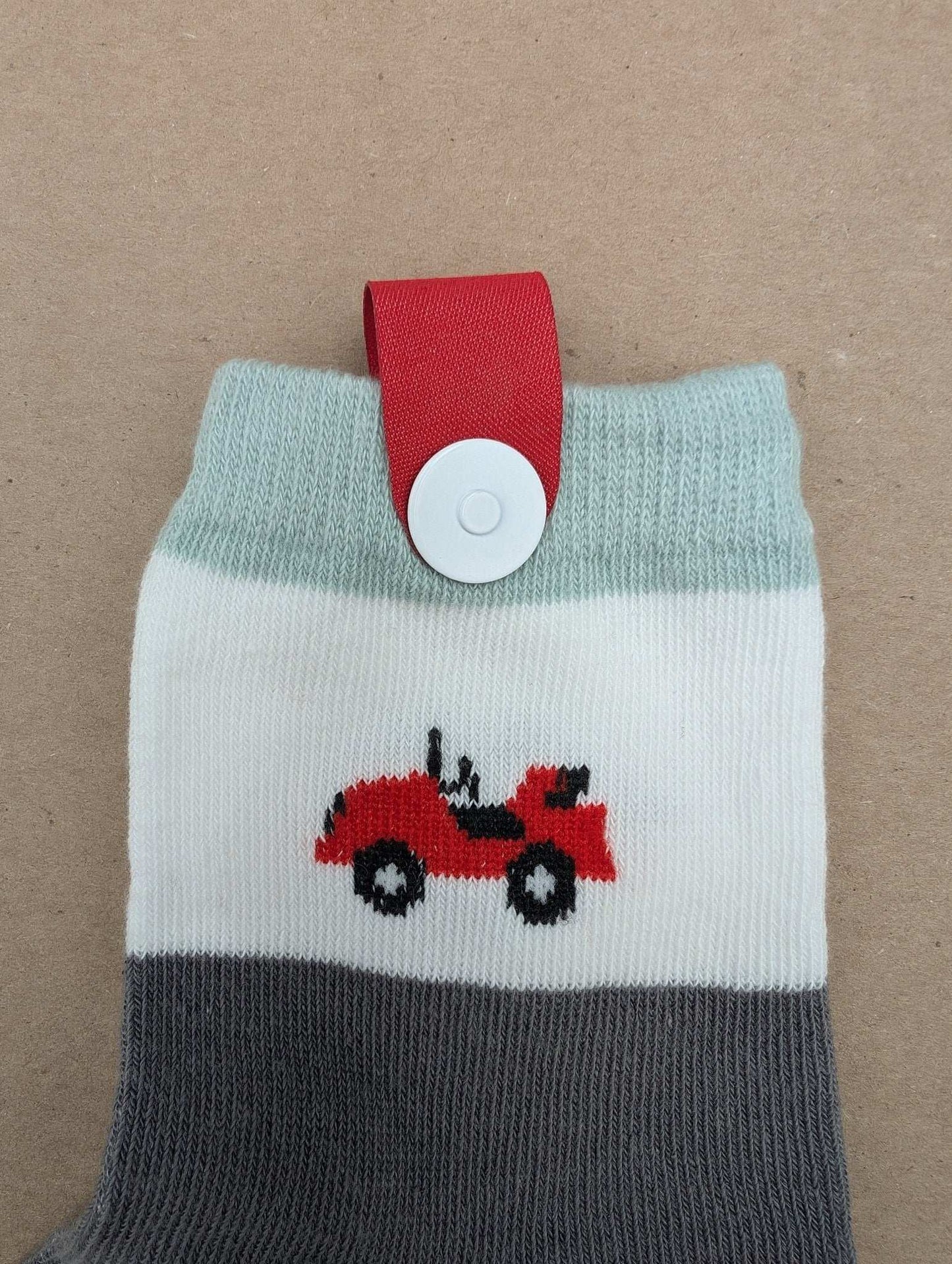 Benja Red Car Kids Socks - Le Loxx