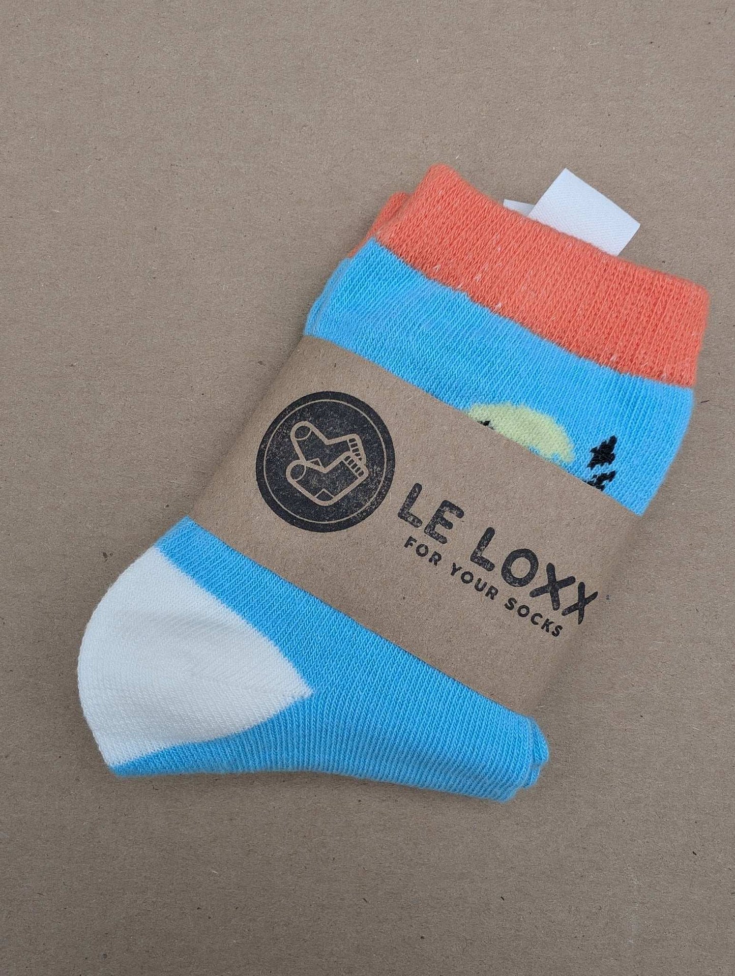 Benja Blue Dino Kids Socks - Le Loxx