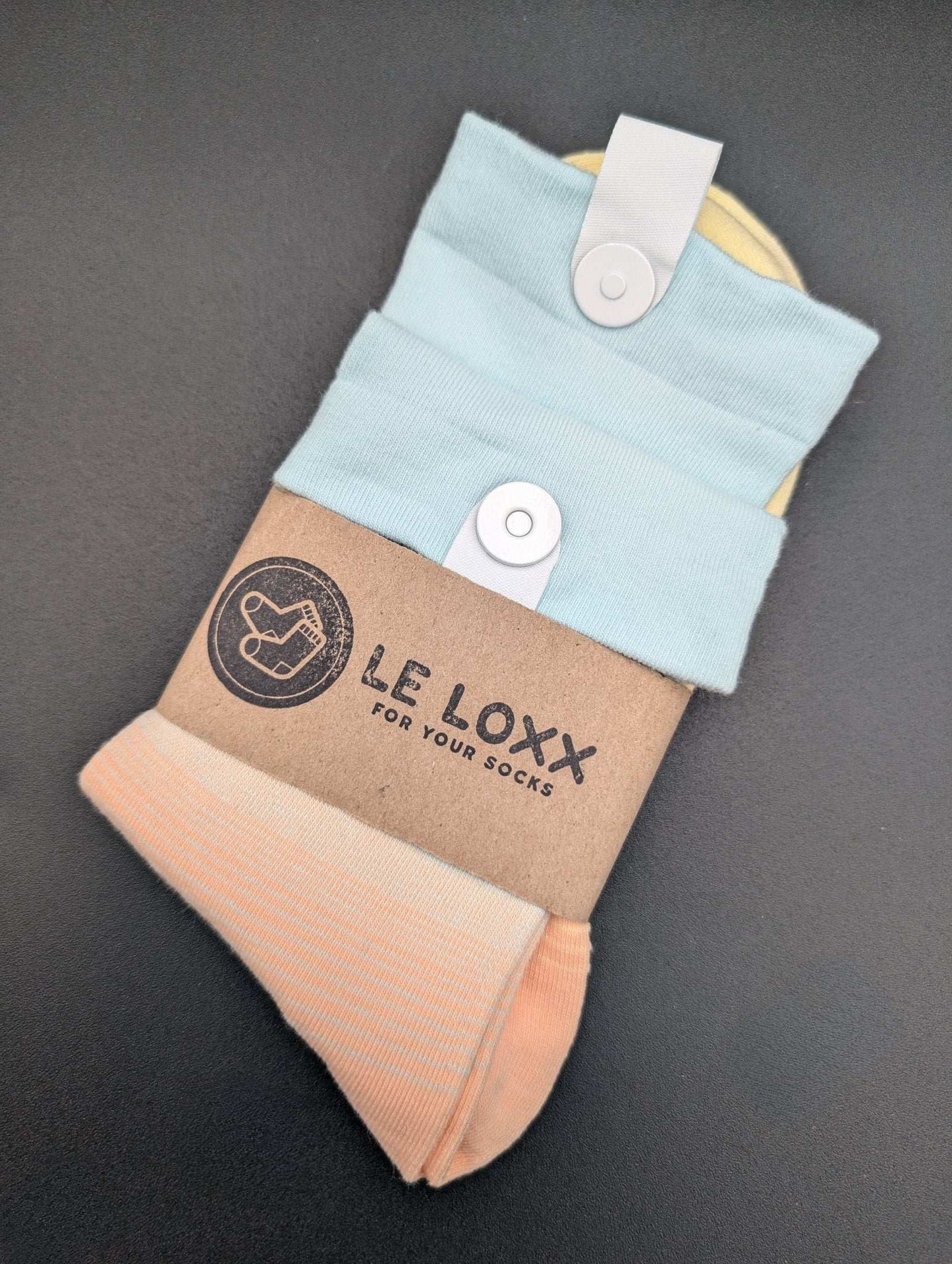 Corona Del Mar Orange crew socks - Le Loxx