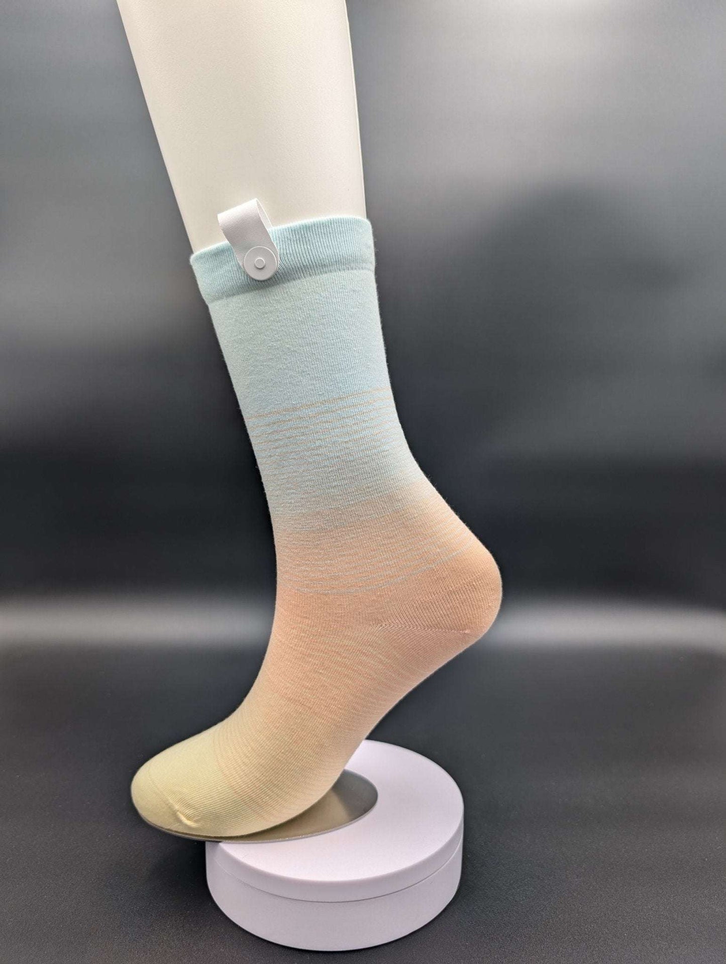 Corona Del Mar Orange crew socks - Le Loxx