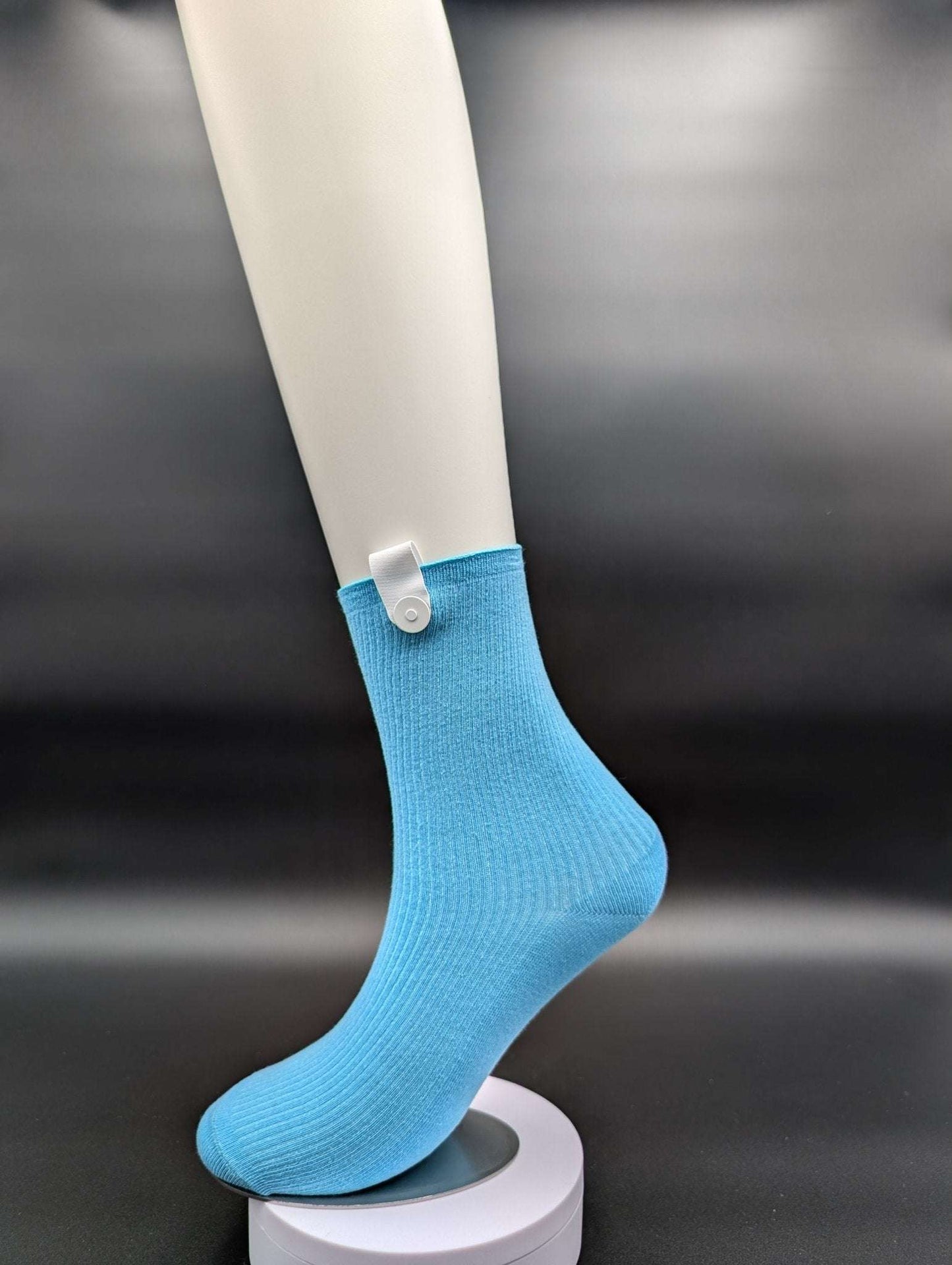 Estes Light Blue ankle socks - Le Loxx