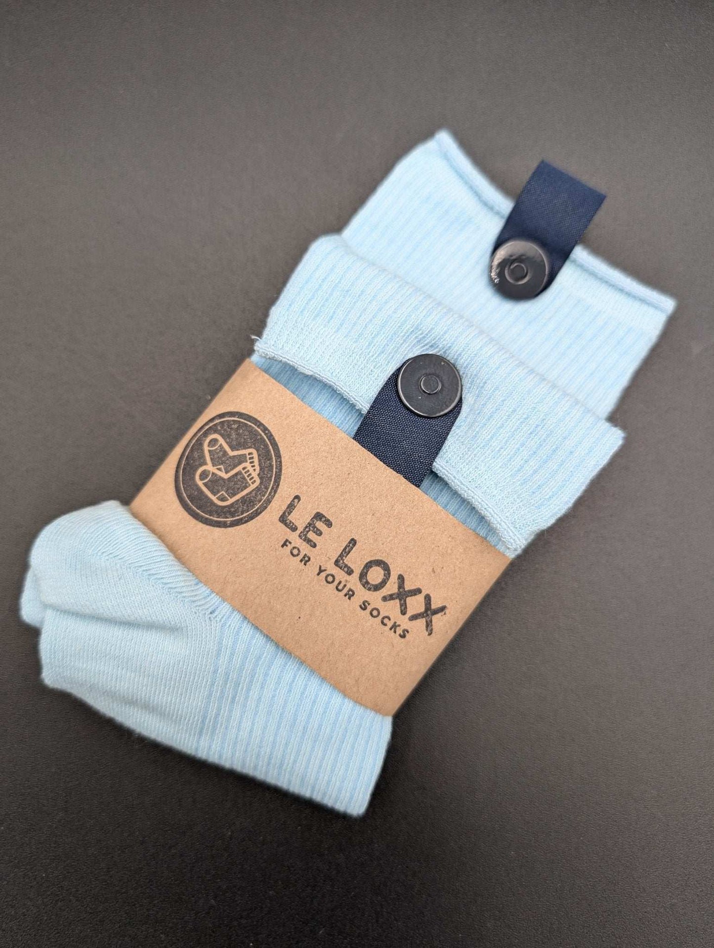 Estes Baby Blue ankle socks - Le Loxx