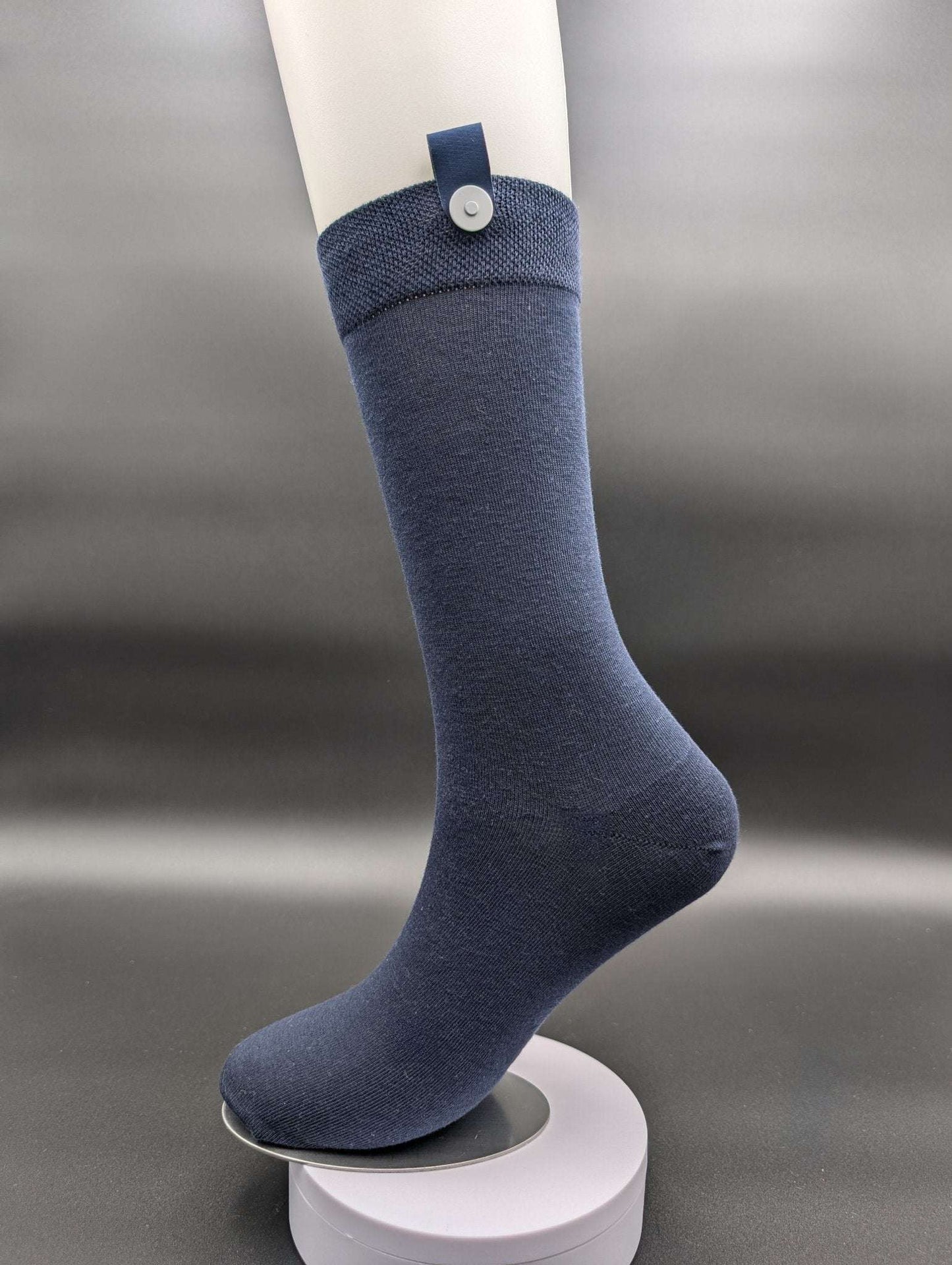 Alaskan Summer Navy Blue Crew socks - Le Loxx