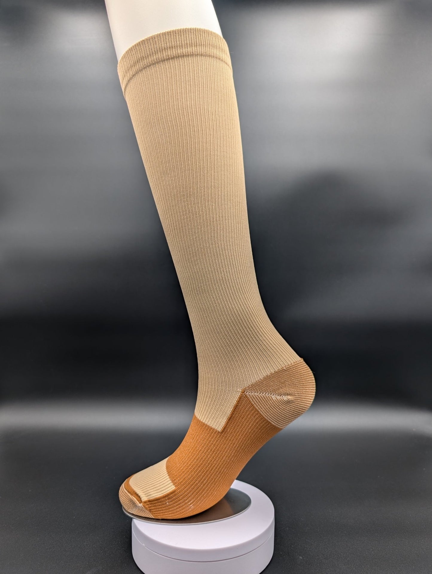 Helsinki Tan compression socks