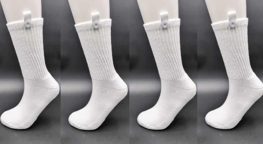 California Everyday Crew Socks (4 pairs) – Classic White for Work & Casual - Le Loxx
