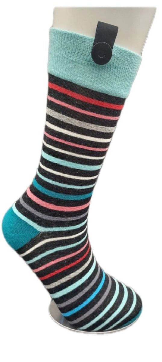 Le Loxx 5 - Pack Milan Men’s Dress Socks – Lock - and - Loop Magnetic Closure Keeps Pairs Together, Size 10–13 - Le Loxx