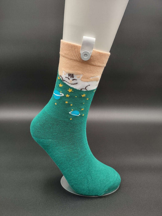 Bali Green high ankle socks - Le Loxx