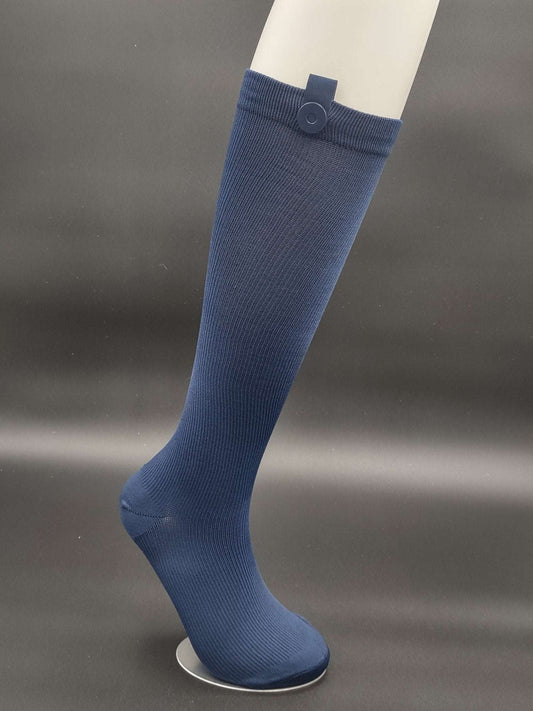 Berlin Navy Blue compression socks - Le Loxx