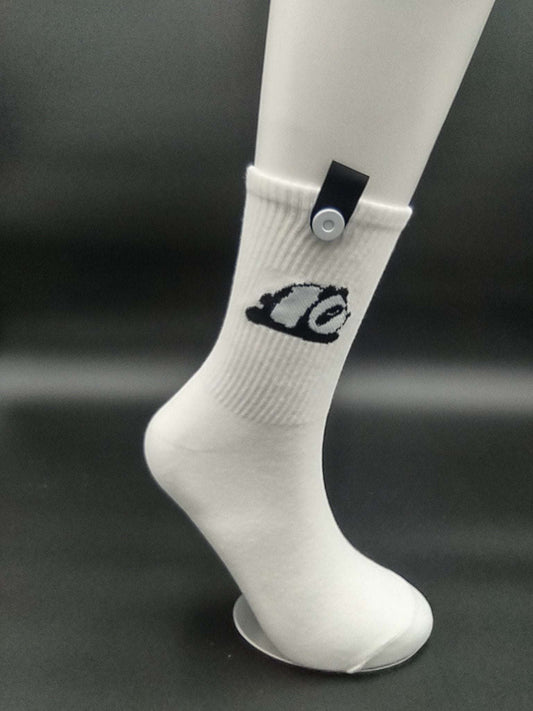 Honolulu Panda Crew Socks – Magnetic Lock and Loop Design - Le Loxx