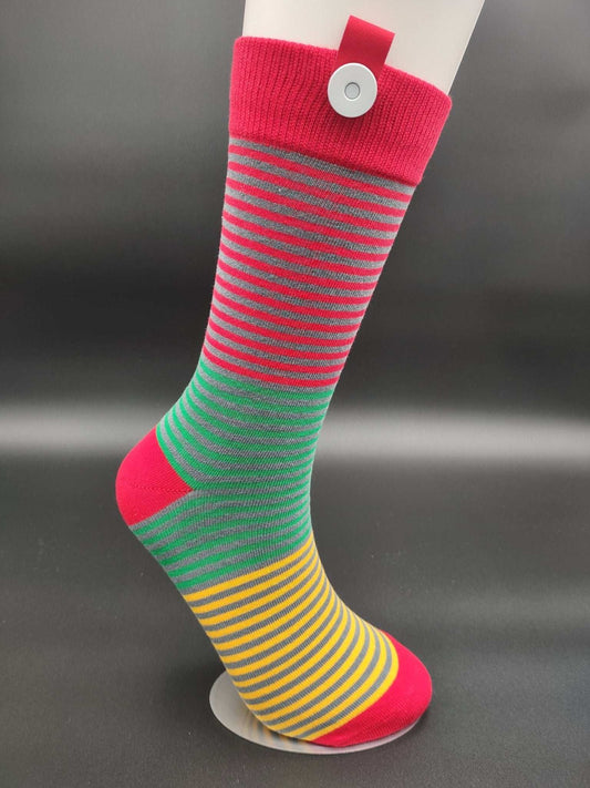 Lisbon Loving Life Executive Socks – Magnetic Lock and Loop Design - Le Loxx