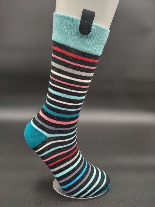 Milan Presidential Boardroom Socks – Magnetic Lock and Loop Design - Le Loxx