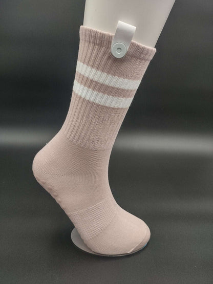 Sydney Pink Pilates Socks – Magnetic Lock and Loop Design - Le Loxx