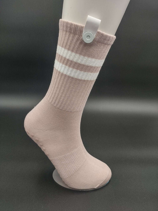 Sydney Pink Pilates Socks – Magnetic Lock and Loop Design - Le Loxx