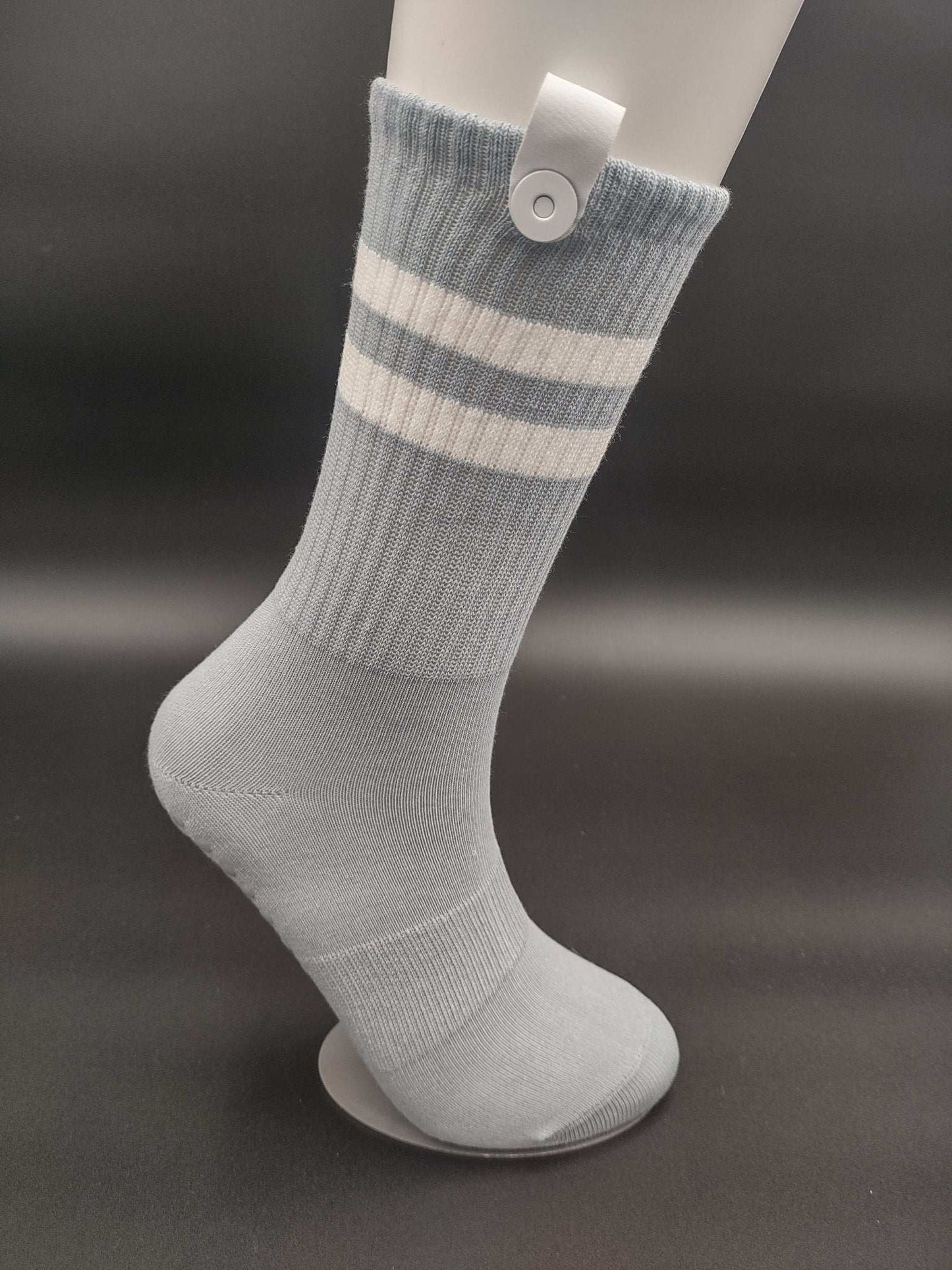 Sydney Blue Pilates Socks – Magnetic Lock and Loop Design - Le Loxx