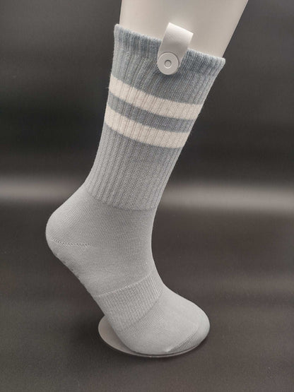 Sydney Blue Pilates Socks – Magnetic Lock and Loop Design - Le Loxx