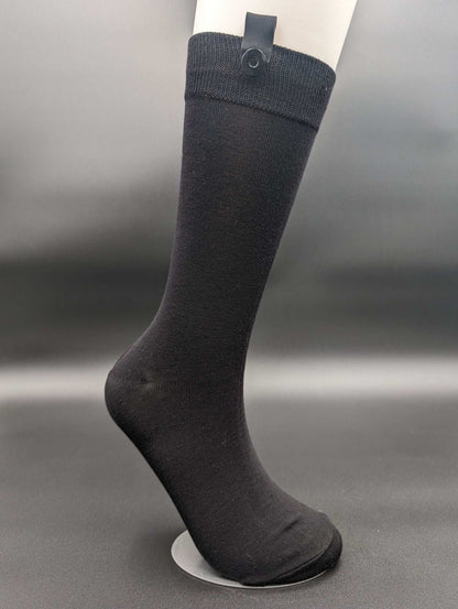 Greenland Black boardroom socks – Magnetic Lock & Loop Design - Le Loxx