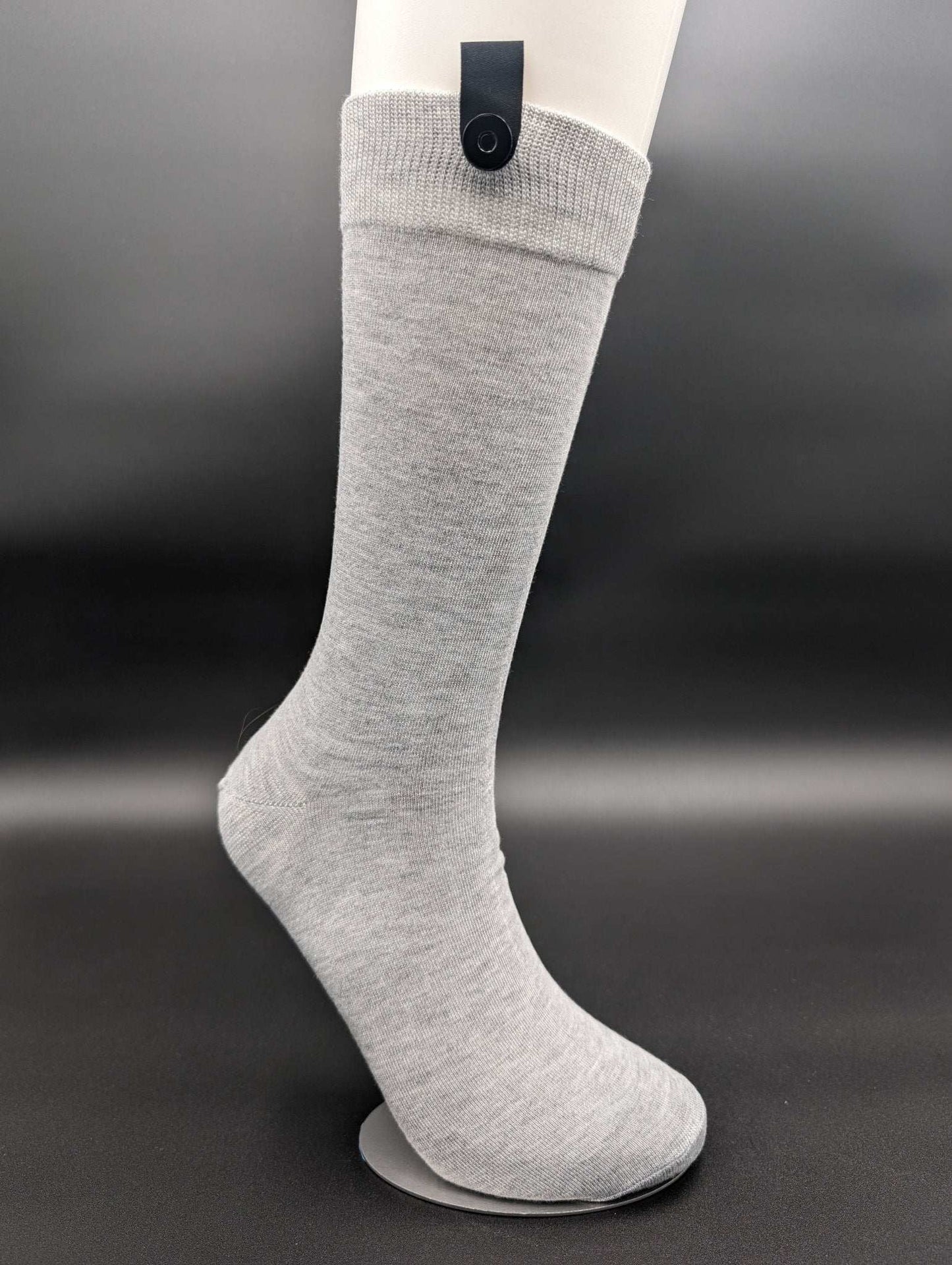 Greenland Light Grey Boardroom Socks – Magnetic Lock and Loop Design - Le Loxx